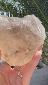 1.75lb RUTILATED Smoky Citrine from Brazil: DT, ET, Elestial, Record Keeper etc.