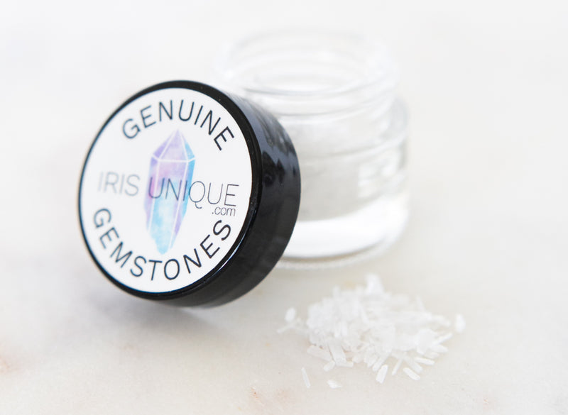 Genuine Gemstone SELENITE Nail Art