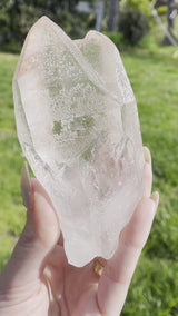 Twin* TRUE Pink Lemurian Seed Crystal from Bahia, Brazil, Authentic Lemurian, Pink Lemurian, Laser Lemurian, Rare Lemurian, Lemurian Point