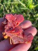 RARE Top Quality Vanadinite Gemmy Cluster from Morocco, Gemmy Crystal, mineral, Rare crystal, rare mineral, natural crystal, natural stone,