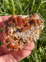 Top Quality Vanadinite Gemmy Cluster from Morocco, Gemmy Crystal, mineral, Rare crystal, rare mineral, natural crystal, natural stone,