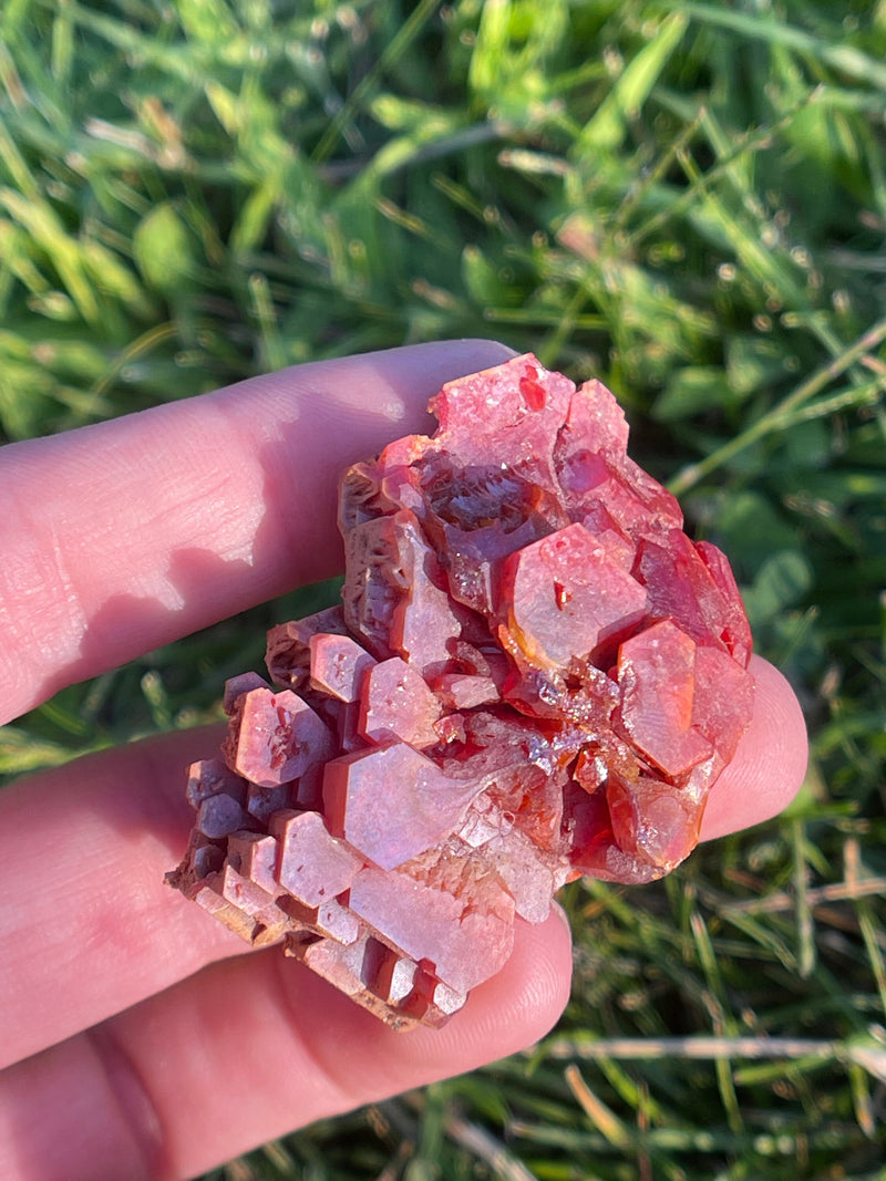 RARE Top Quality Vanadinite Gemmy Cluster from Morocco, Gemmy Crystal, mineral, Rare crystal, rare mineral, natural crystal, natural stone,