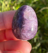 AA Grade Polished Charoite Egg, Natural crystal, Charoite, Charoite Pocket Stone, Purple Crystal