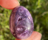 AA Grade Polished Charoite Egg, Natural crystal, Charoite, Charoite Pocket Stone, Purple Crystal