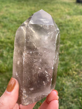Large SMOKY Lemurian Seed Crystal from Brazil, Rare, Lemurian Point, Lemurian Wand, Smoky Lemurian, Lemurian Point, Large Lemurian