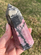 Isis* Large Rhodonite Tower from Brazil, Top Quality, Rhodonite Point, Rhodonite Wand, Rhodonite Obelisk, Large Rhodonite,Polished Rhodonite