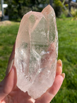 Twin* TRUE Pink Lemurian Seed Crystal from Bahia, Brazil, Authentic Lemurian, Pink Lemurian, Laser Lemurian, Rare Lemurian, Lemurian Point