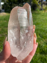 Twin* TRUE Pink Lemurian Seed Crystal from Bahia, Brazil, Authentic Lemurian, Pink Lemurian, Laser Lemurian, Rare Lemurian, Lemurian Point