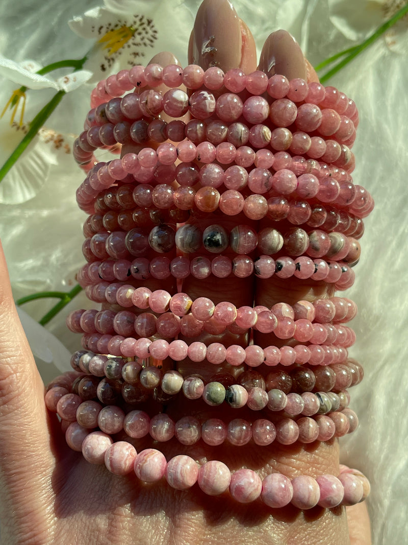Rhodochrosite Bracelet Iris Unique